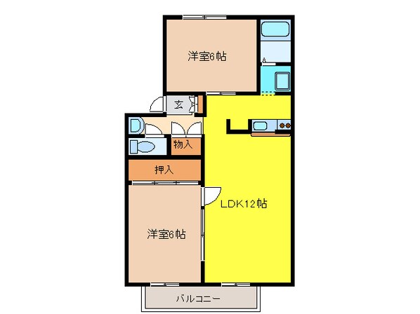 カーサクオーレの物件間取画像